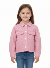 GIRLS SIMONA TOP FLAMINGO JACKET - Smgarment's